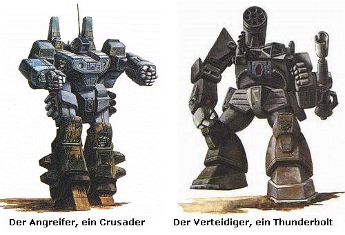 Die BattleMechs des Szenarios Die BattleMechs des Szenarios